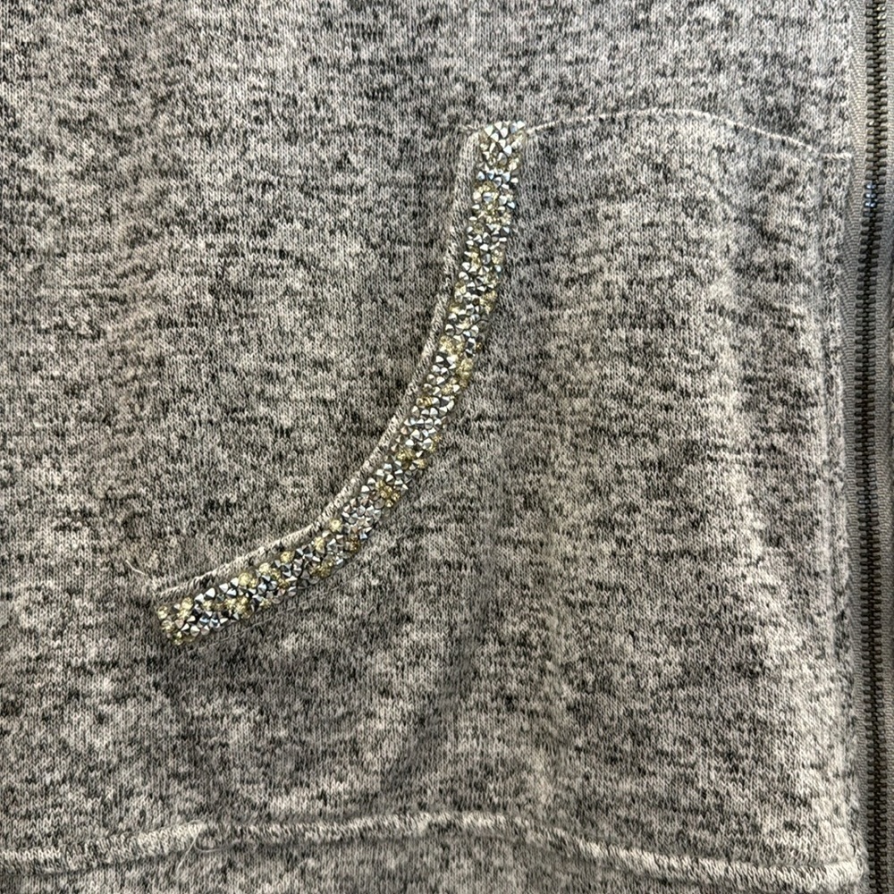 VINTAGE Juicy Couture Women Sweatshirt Large Gray Hoodie - Picture 6 of 10